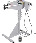 24 Inch Power Bead Roller Pro Grade Beastly Heavy Duty with deep throat, variable speed, foot pedal control, floor stand, die rack