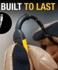 Kevlar reinforced cable close-up, labeled 'Built to Last,' featuring the Beefy Heavy Duty 3 in 1 Charging Cable 6 ft Fast Charger Cord.