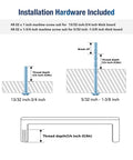 Gold Cabinet Pulls 3 Inch Hole Center 30 Pack Modern Zinc Alloy Drawer Handles installation diagram