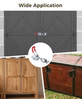 Beefy 4 Pack Adjustable Toggle Latch Clamp Set used on garage door and toolbox, rust resistant zinc plated iron