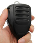 Hand holding HM 152 Microphone Speaker For ICOM Radios Compatible With IC 208H 2200H 2300H 2820H 8 Pin RJ45 Connector