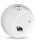 Keep Your Family Safe With Plug And Play Hardwire Smoke Detector Featuring Voice Location Alerts And Battery Backup precision sensor on white device view.