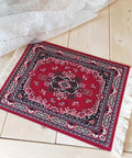 Oriental Carpet Style Dope Mouse Pad For Wireless Mice 28 By 18 Cm Desk Mat In Red Retro Rug Pattern Computer Mousepad