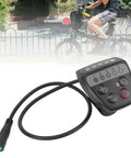 Electric Bike Controller Display For 24V 36V 48V Ebikes With Waterproof 5 Pin Connector and LED panel with ABS case