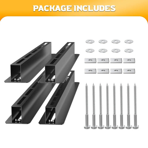 Garage Ceiling Tote Storage Rails Heavy Duty Overhead Bin Rack Adjustable Tote Slide System 4 Pack For 3 Bins Bins Not Included hardware
