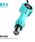 Integrated Hot Air Rework Gun With Sleep Dock For Tight Spaces, Up To 500 Degrees, LCD Temperature And Airflow Display.