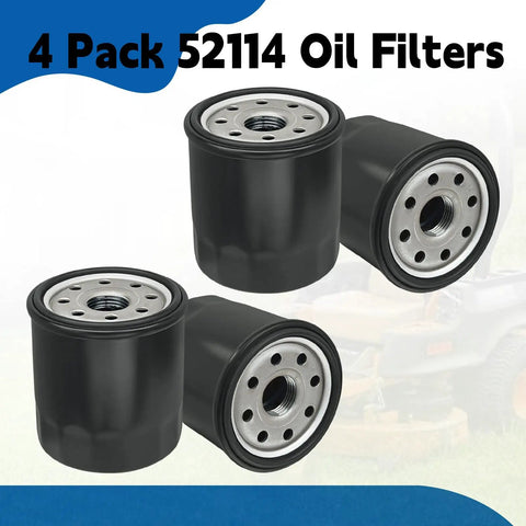 Four Pack 52114 Transmission Filter Replacement For Ferris IS600Z And Wide Brand Compatibility With Ariens Bad Boy Bush Hog Exmark