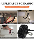 Four installation scenarios using Five Hole Nylon Cable Gland IP68 Waterproof With Adjustable Locknut For 3 To 6mm Wire Dia, 25mm Thread.