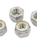 40 Pcs Nylon Insert Hex Lock Nuts 5/16-24 Stainless Steel 304 Silver High Strength Lock Nuts For Auto Parts And Electronics image