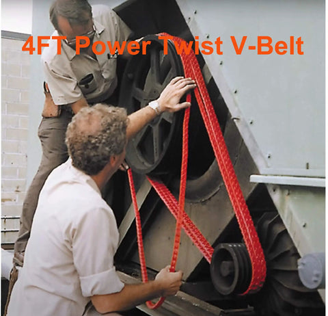 Installation of Power Twist V Belt Type A Adjustable Link on woodworking machine