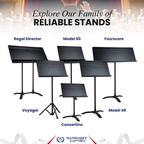 Durable Sheet Music Stand For Musicians Pro Grade 48 Symphony Model Adjustable Height From 26 To 48 Inches Built To Last