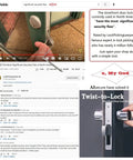 YouTube video by LockPickingLawyer about storefront door lock security flaws and twist-to-lock commercial mortise door lock set.