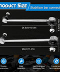 Toyota Heavy Duty Front And Rear Sway Bar Link Suspension Kit For Camry Highlander Avalon Venza And Lexus ES300 ES330 RX330 RX350 RX400h Replaces K90344 K90345 4Pcs Front And Rear Stabilizer Bar Links, 26.5cm and 29cm