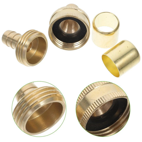 Ditch The Leaky Hose Old Fittings And Grab This Brass 1/2 Inch Barb Repair Kit With Secure Fixing Ring For Super Durable Car Washing And Garden Water Connection That Is Just The Thing You Need, brass hose fittings