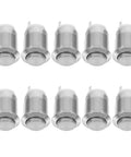 20 Pack Self Locking Push Button Switch Kit No Frills With Metal Button Panel Mount Ignition Starter For Auto And Industrial Use Heatproof Electrical Control Replacement Safe Durable Easy To Wire, 10 metal buttons