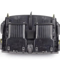 Rear view of Dasbecan center dash A/C vent panel, black plastic with two vents for Toyota Corolla 2008–2013.