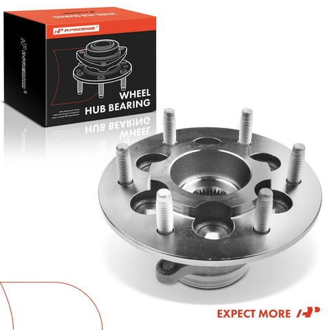 Front Wheel Bearing and Hub Assembly 6-Lug for Chevrolet Colorado 2009-2012 and GMC Canyon 2009-2012 4WD Only with box