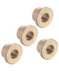 4 Pack Flange Sleeve Bearing 6mm x 10mm x 8mm Self Lubricating Bronze Bushing For Machine Shafts Pro Grade Maintenance Free