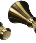 Cassidy Brushed Gold Lever Bathroom Faucet Handle Set Of 2 In Champagne Bronze With Ergonomic Grips H297CZ