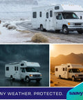 Premium Pure Silicone Rv Roof Coating And Leak Repair Sealant That Slips On Smooth With Zero Primer Required, Delivers total weatherproof protection for RVs.
