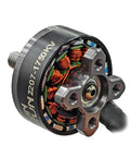 Close-up of Beefy Torque 2207 1750KV Brushless FPV Drone Motors Set For 5 Inch Quadcopters, 2To6S Lipo Compatible, metal design.