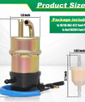 12V Fuel Pump With Am116304 Fuel Filter For Honda FourTrax Foreman 86-89 TRX 350 350D 4x4 Replacement 16710-HA7-672