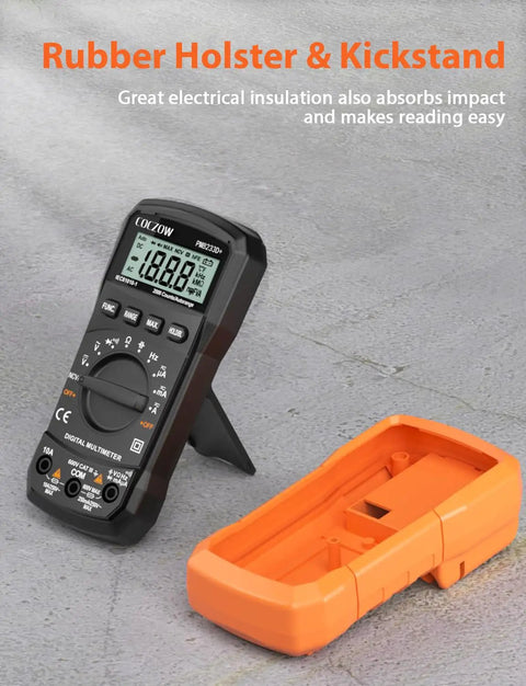 High Sensitivity Digital Multimeter Tester For AC DC Voltage And Current Resistance Diodes Continuity NCV Circuit Checker with holster