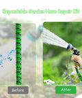 Before and after using Expandable Hose Repair Kit Three Piece Set Budget Friendly No Fuss With Dual Channel Connectors