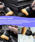 Soft Bristle Car Interior Detailing Brush For Clean Dash Seats And Vents Sturdy Handle, used for cleaning vents and consoles.