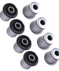 Beefed Up Front Upper And Lower Control Arm Bushings Kit For Toyota Tacoma 1995 2004 And 4Runner 1995 2002 Quiet Ride Less Vibration Smoother Handling Easy Bolt On Install Durable Elastomer Bushings, 8-piece front suspension bushings