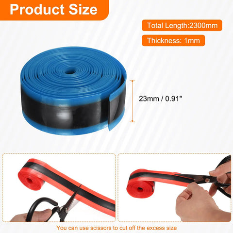 2 Pack TPU Road Bike Tire Liners For 20 To 23c Tires Self Adhesive Puncture Protection For 700c Road Bicycles No Flats Thicker