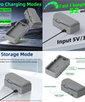 Go-To USB Charging Station For NEO 2 Drone - Fast Charge Power Bank With LED Display - Type C Cable Included image showing features