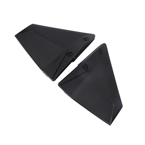 Pair of black Hydrofoil Stabilizer For Outboard Motors, High Performance Boat Fin That Slashes Drag And Bow Rise