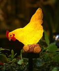 Outdoor Chicken Solar Lights Resin Garden Decor For Patio And Yard Cute Chicken Lamps With Cozy Vibe And Warm Glow Perfect