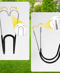 Wall Mounted Garden Hose Holder 304 Stainless Steel Rust Proof Heavy Duty Hose Hanger Keeps Up To 50 Ft Of Garden Hose Off The Ground Ideal For Expandable Hoses And Outdoor Watering Storage, detailing installation features.