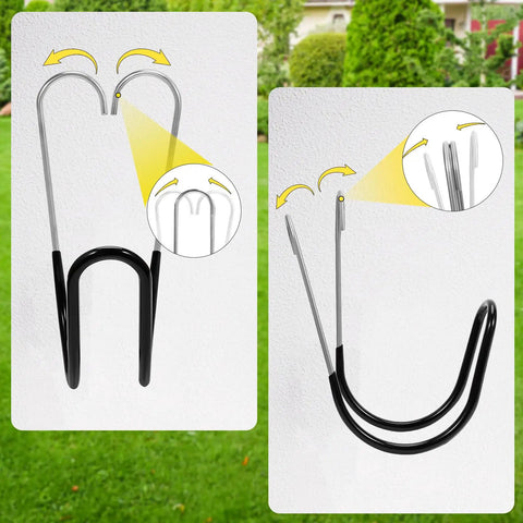 Wall Mounted Garden Hose Holder 304 Stainless Steel Rust Proof Heavy Duty Hose Hanger Keeps Up To 50 Ft Of Garden Hose Off The Ground Ideal For Expandable Hoses And Outdoor Watering Storage, detailing installation features.