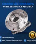 Front And Rear Wheel Hub And Bearing Assembly For Jeep Cherokee 2014 To 2023 And Chrysler 200 2015 To 2017, durable design