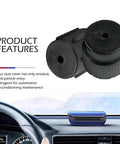 10 Pack Must Have Universal Car AC Valve Caps for High and Low Pressure Ports, shown with product features