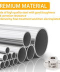 Premium steel rods with toughness and corrosion resistance, featuring 4 Piece 8mm Rigid Flange Shaft Coupling Kit With Set Screws.