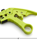 Pro Grade Wire Stripping And Cutting Tool For Ethernet Cabling And Coax Adjustable Blade Depth Durable ABS Build