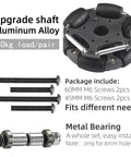 Brompton Omni Directional Wheels replacement kit with aluminum alloy shaft, screws, and metal bearing for 20kg load capacity; easy install.