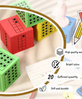 Ten Frame Foam Dice Set For Classroom Math 20 Colorful 2 Inch Dice In Red Green Blue Yellow For Subitizing Counting Skills