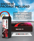 Beefy 22.2V 6S 4000mAh 80C LiPo Battery With EC5 Connector And Soft Case packaging