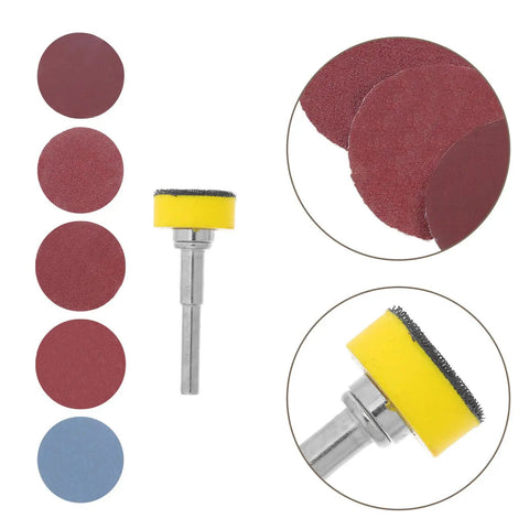 Get Your Hands On This Awesome Set Of 100pcs Sanding Discs With Grits From 100 To 3000 For Smooth Drilling And Shiny Finishes That Last, assorted sanding discs and tool.