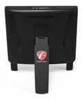 X3C Carbon Golf Launch Monitor And Simulator With Full Tracking Radar From Impact To Landing, rear view with stand