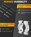 Heavy Duty Bearing Separator Puller Set 5 Ton With 2 Inch And 3 Inch Jaws, chrome-plated steel, black oxide screws