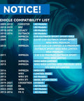 Vehicle compatibility list for Rear Wheel Bearing Hub Assembly for Subaru Outback Forester Impreza and Toyota models.