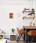 Funny Vintage Metal Sign Ramen Bowl With Waves And Sun 8x12 Inch Tin Wall Sign Poster in stylish kitchen decor