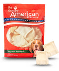 American Beefhide Chips Dog Chew Treats Natural Flavor 32 Oz Long Lasting Rawhide Chews For Strong Chewers package front view
