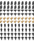100 Piece Car Screws And Bolts Kit Heavy Duty Undertray Screws Auto Body Fender Screws Splash Guard Clips Universal U Nuts